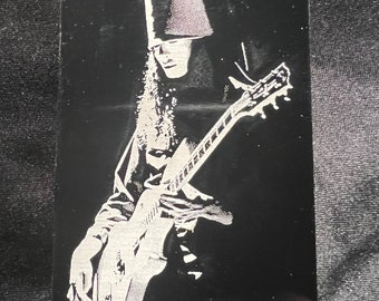 Buckethead laser etch metal aluminum thin business card