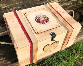 Personalized Christmas box / Memory box / Personalized Christmas gift / Wooden box with engraving / Gift for Christmas / Wooden box