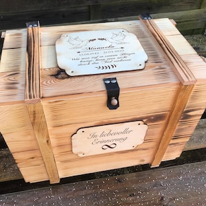 Large Mourning Box Peace Doves Remembrance Box Personalized with Name Gift for Mourners Engraved Remembrance Box
