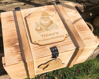 Personalized Christmas box / Memory box / Personalized Christmas gift / Wooden box with engraving / Gift for Christmas / Wooden box