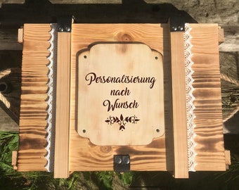 Große Erinnerungskiste zur Geburt, Taufe, Hochzeit mit Personalisierung nach Wunsch / Erinnerungsbox mit Gravur / Aufbewahrungsbox / Holzbox