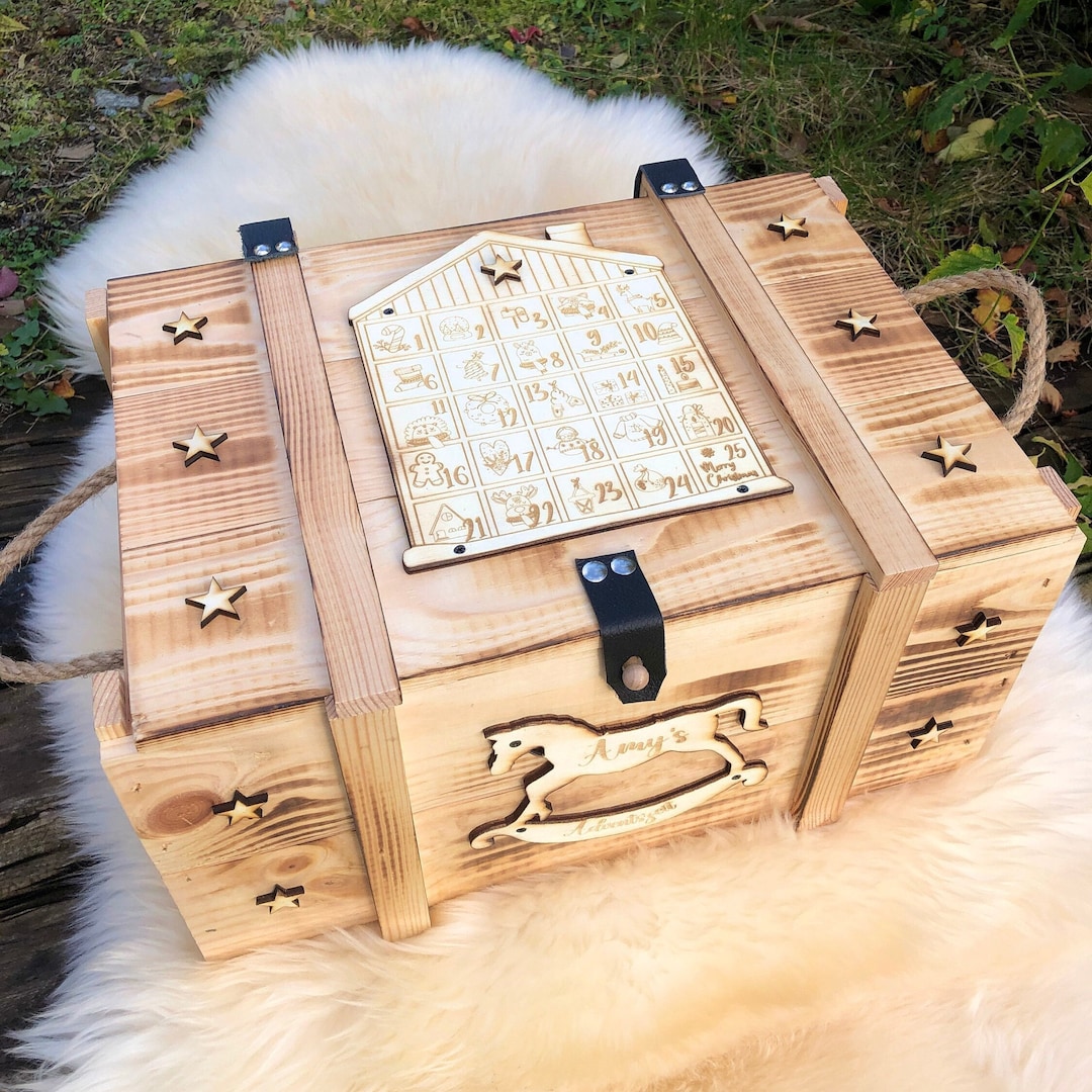 Advent Box Personalized With Advent Calendar / Christmas Box / Memory ...