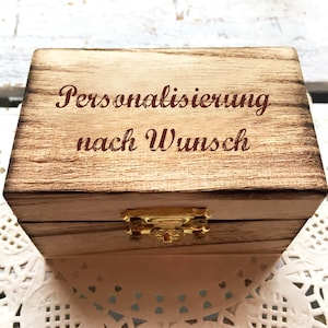 Memory box, personalized with engraving, motif, text for special occasion / gift box / wedding box / birth or christening box  / storage box