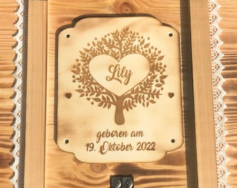 Large wooden sign with personalized engraving – Personalized engraved name sign – Personalized wooden sign – Wooden door sign