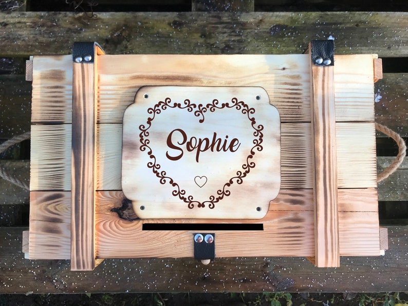 Memory box, personalized with engraving, motif, text for special occasion / gift box / wedding box / birth or christening box / storage box image 10