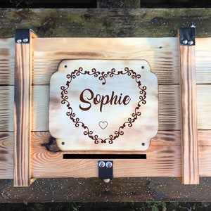 Grande boîte à souvenirs XXL / boîte à cartes / boîte à souvenirs / boîte en bois personnalisée avec nom / cadeau d'anniversaire fait main