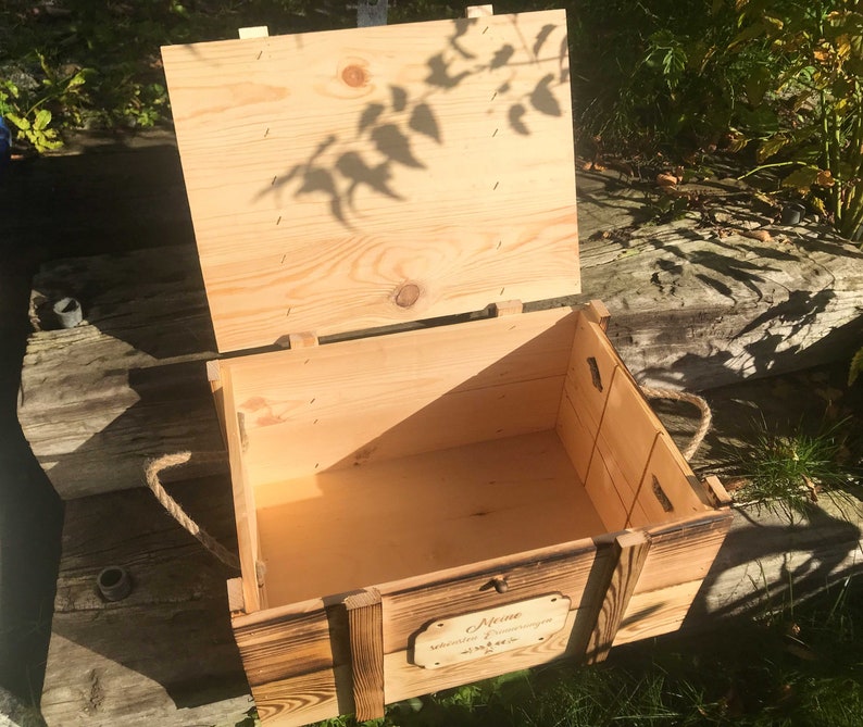 Memorial box for star child with engraving / gift box / storage box / wooden box / wooden box / gift for star child image 4