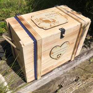 Memory box, personalized with engraving, motif, text for special occasion / gift box / wedding box / birth or christening box  / storage box