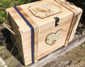 XXL Personalized 18th Birthday Box - Birthday Gift - Keepsake Box - Storage Box - Wooden Birthday Box