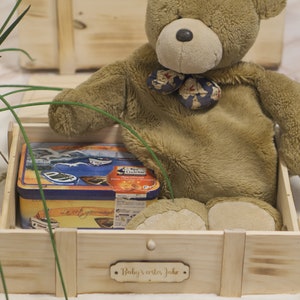 Aufbewahrungsbox mit Deckel / Aufbewahrungsbox Kinder / Erinnerungskiste personalisiert / Holzkiste Vintage / Aufbewahrungsbox Fotos Bild 10