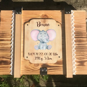 Memory box, personalized with engraving, motif, text for special occasion / gift box / wedding box / birth or christening box / storage box image 2