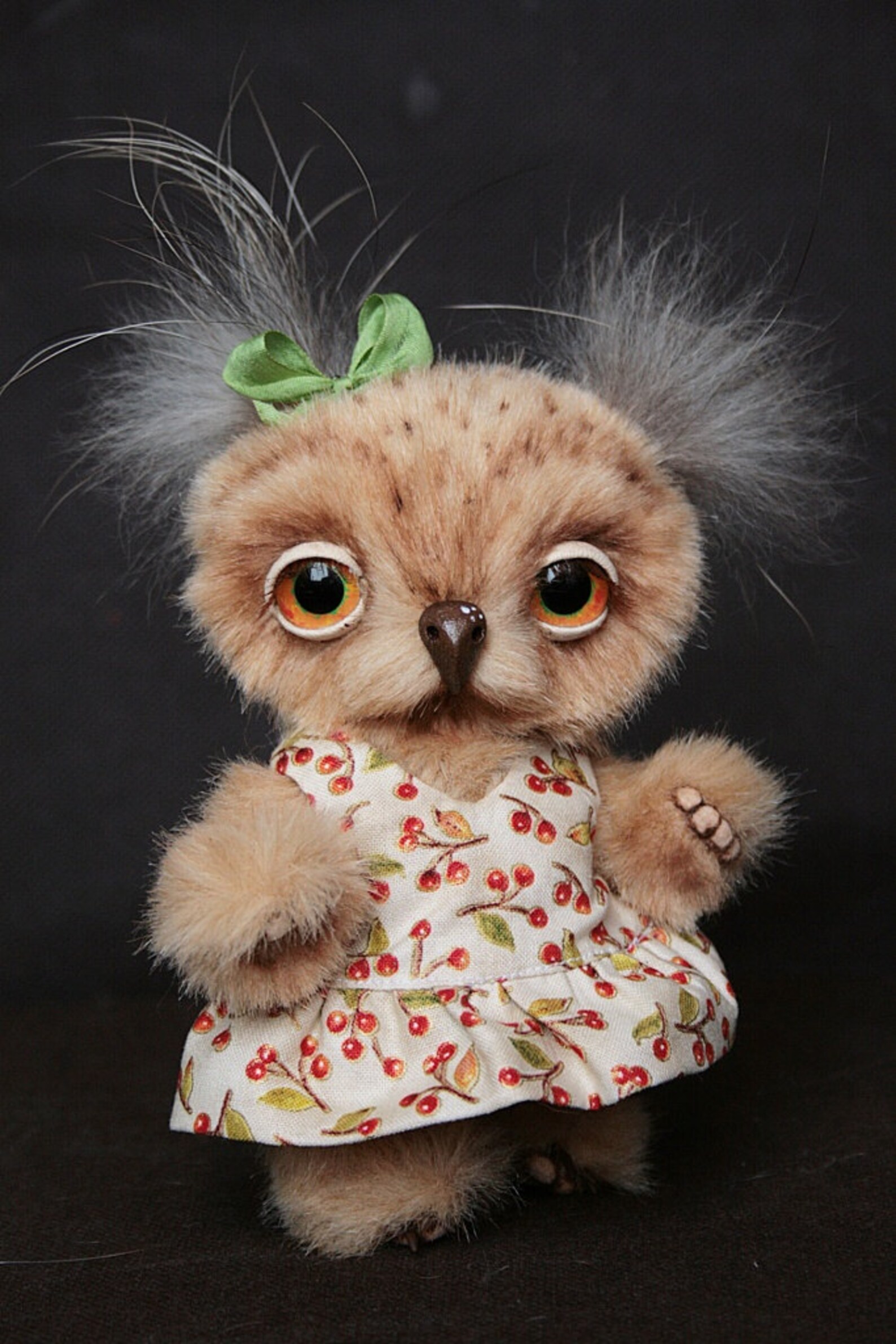 Owl Ainhoa Teddy 4.7 inches 12 cm Etsy