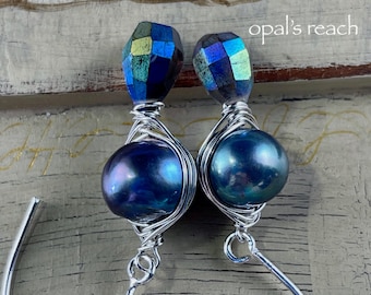 earrings, French Hook earrings, opal jewelry, Tahitian earrings, opal jewelry, boho earrings, Mother's day gifts, opal, artisan earrings