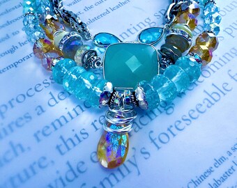 bracelet, aquamarine bracelet, lobster closure, citrine bracelet, aquamarine jewelry, swivel lobster, aquamarine, citrine jewelry, for her