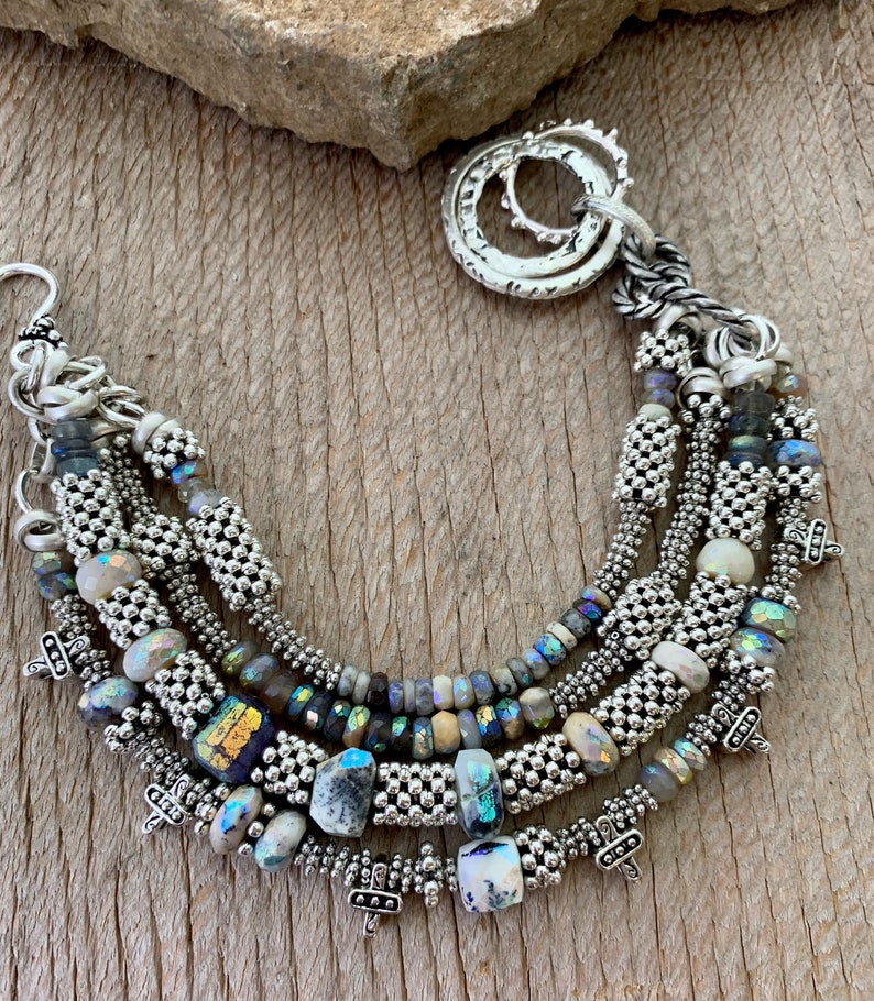 moonstone bracelet labradorite bracelet lapis bracelet bracelet bohemian bracelet for her dendrite opal bracelet boho bracelet