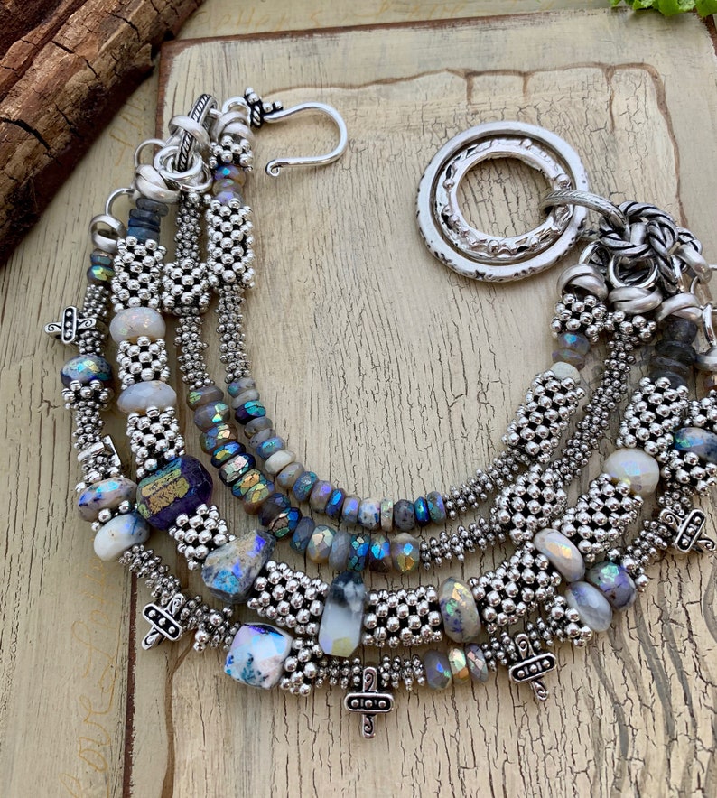 moonstone bracelet labradorite bracelet lapis bracelet bracelet bohemian bracelet for her dendrite opal bracelet boho bracelet