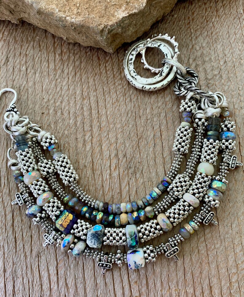 moonstone bracelet labradorite bracelet lapis bracelet bracelet bohemian bracelet for her dendrite opal bracelet boho bracelet