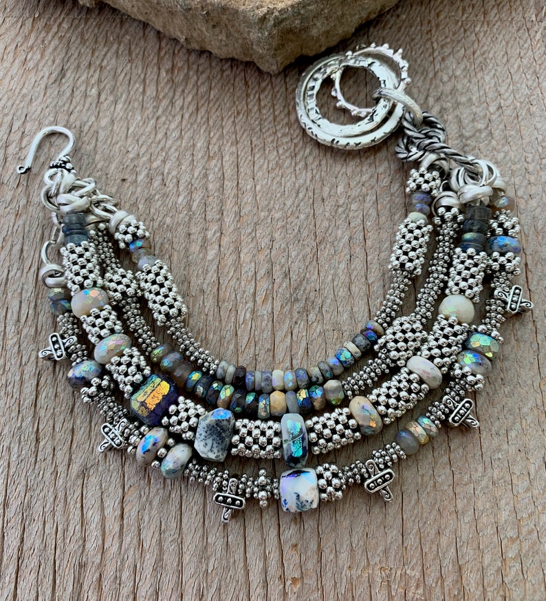moonstone bracelet labradorite bracelet lapis bracelet bracelet bohemian bracelet for her dendrite opal bracelet boho bracelet