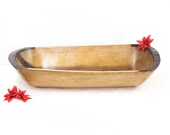 French Tin Bound Treenware Dough Bowl