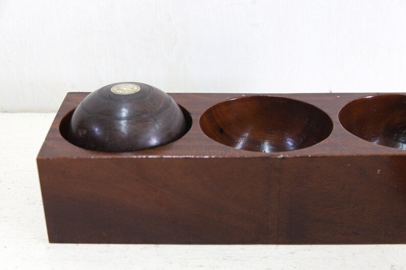 Antique Wooden Bocce Ball Holder Etsy
