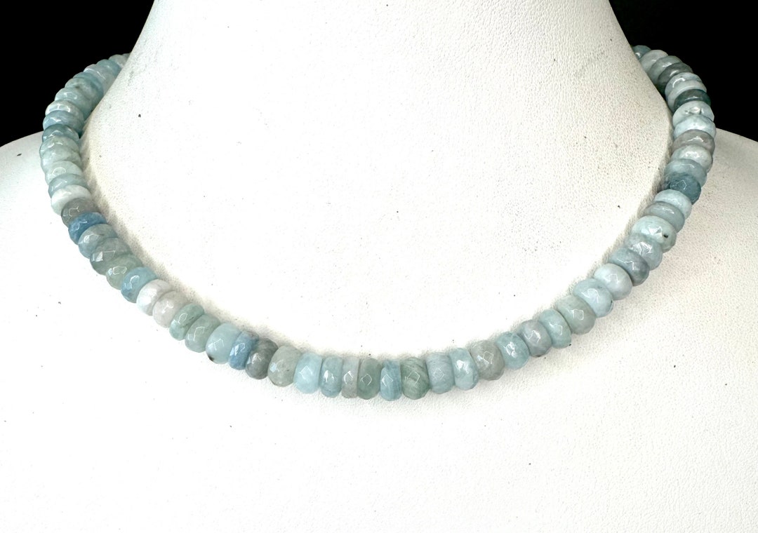 Aquamarine Necklace - Etsy