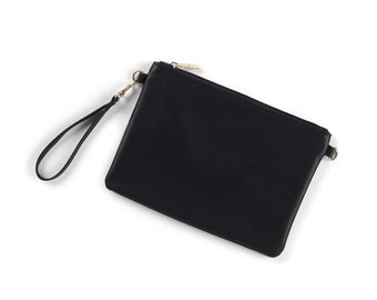 Monogram Wristlet phone case chose from Black, Taupe and Tan