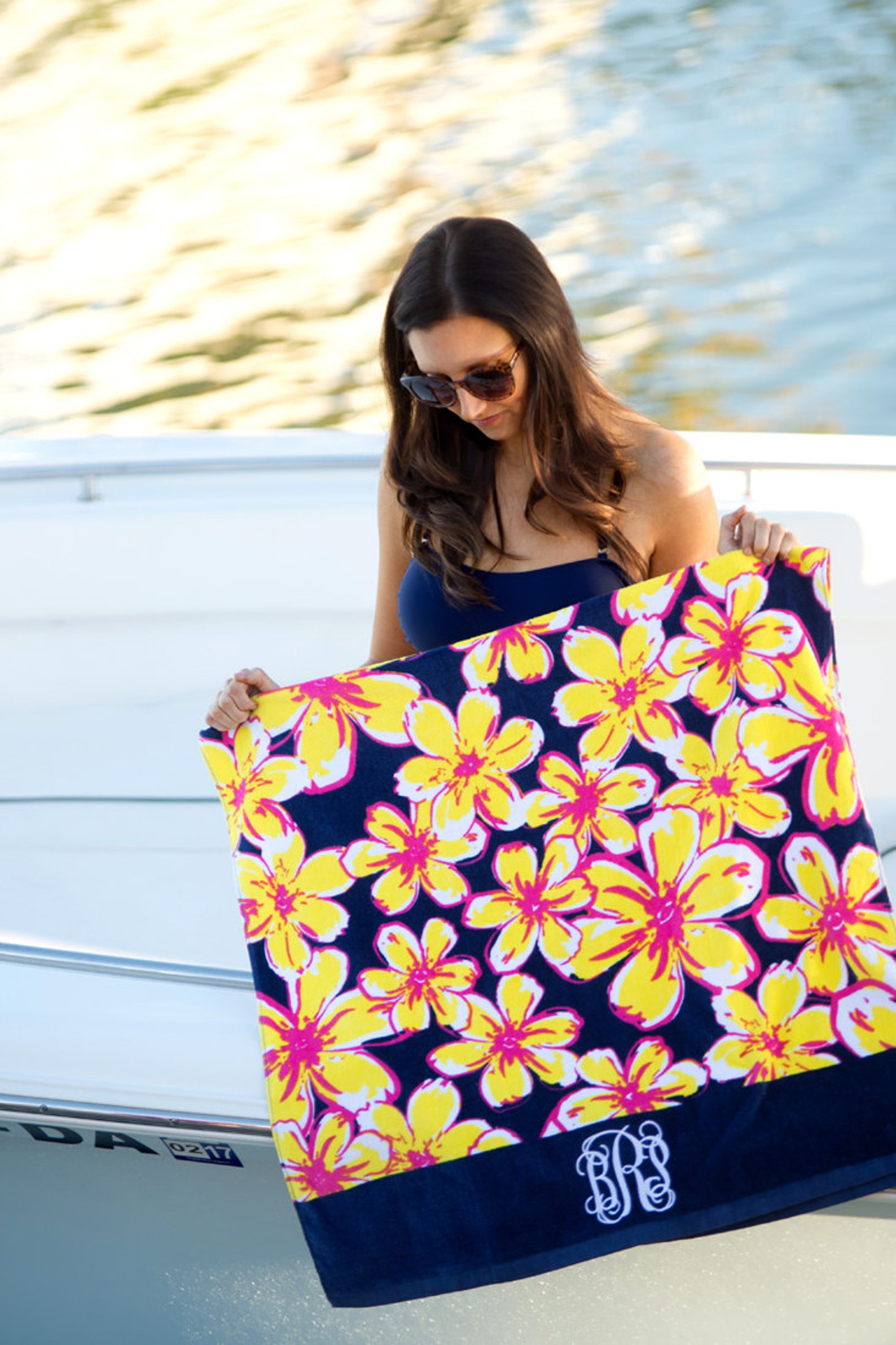 Monogram Beach Towels matching Beach Bags Tunics and Cooler Etsy