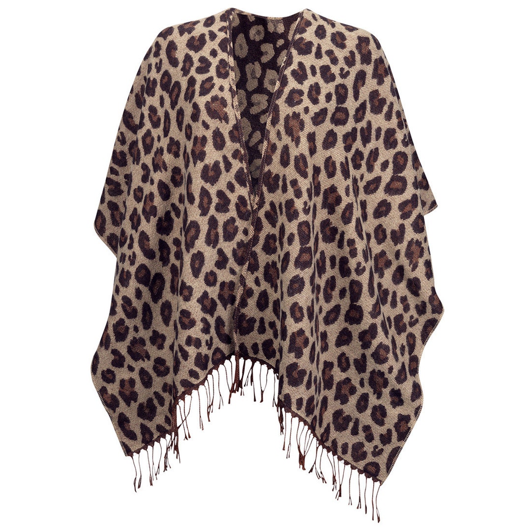 shawl leopard print