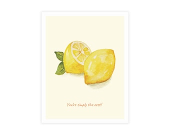 MODO社製「Zesty Little Lemons」：プレミアムイラスト入りポストカードセット（10枚入り）