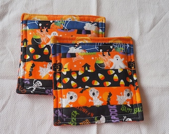 Porta ollas de otoño, trivets de Halloween, almohadillas calientes hechas a mano
