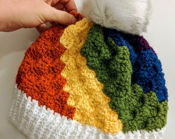 The C2C Slant Beanie Crochet Pattern - PDF Only