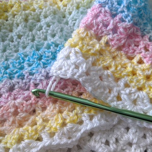 The Flutter-by Blanket Häkelanleitung NUR PDF
