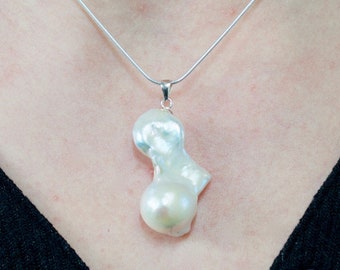 Wreath Mother of Pearl Pendant Pearl Jewelry Sterling Silver Village Silversmith