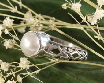 Wreath Mother of Pearl Pendant Pearl Jewelry Sterling Silver Village Silversmith