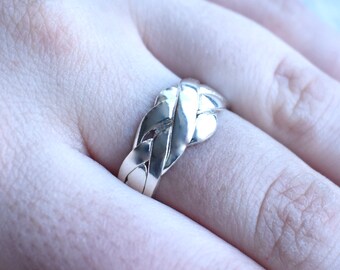 Sterling Silver your size Russian Wedding Ring Handmade Made to order Puzzle Ring