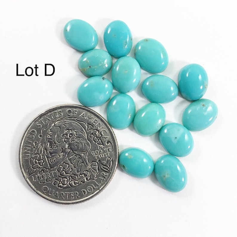 7x9mm Oval Turquoise Cabochon Lots Calibrated Turquoise Gems Cabochons Jewelry Making Supplies Village Silversmith