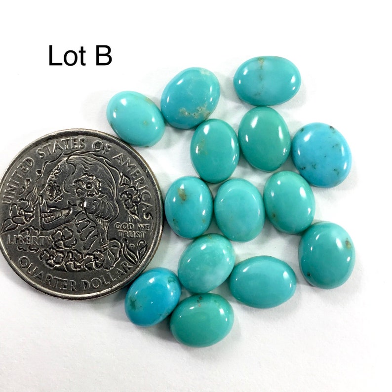 7x9mm Oval Turquoise Cabochon Lots Calibrated Turquoise Gems Cabochons Jewelry Making Supplies Village Silversmith
