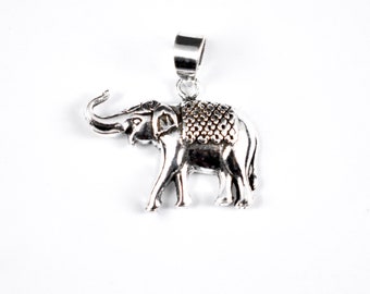 Thailand Elephant Pendant // Animal Jewelry // Silver Jewelry // Sterling Silver // Village Silversmith