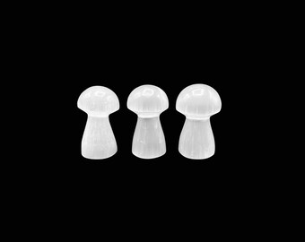 Selenite Mushroom //Selenite Decoration// Metaphysical Crystal // Selenite Mushroom//Crystal Mushroom//Mushroom Carving//Village Silversmith