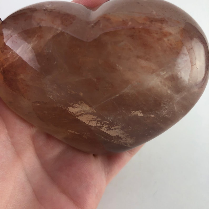 Hematoid Quartz Heart Hematoid Quartz Hematite Metaphysical Stone Mineral Specimen Village Silversmith