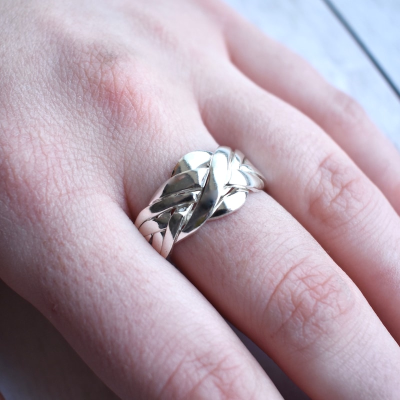 Puzzle Ring Mens - Etsy