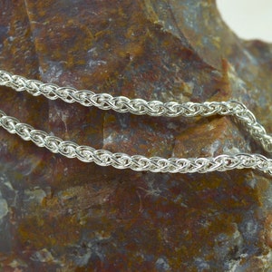 2.6m Wheat Chain // Silver Chains // Sterling Silver // Village Silversmith
