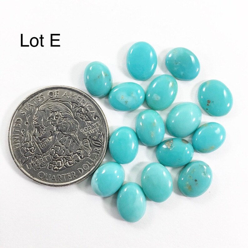 7x9mm Oval Turquoise Cabochon Lots Calibrated Turquoise Gems Cabochons Jewelry Making Supplies Village Silversmith