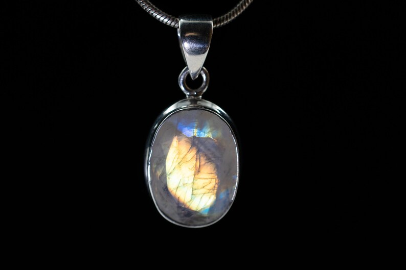 Oval Moonstone Pendant Moonstone Jewelry Sterling Silver Jewelry Sterling Silver Village Silversmith