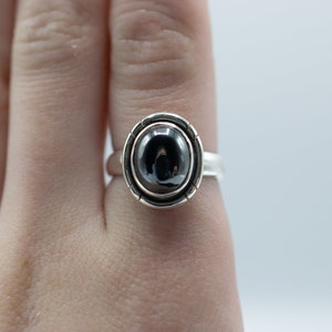 Hematite Ring // Hematite Jewelry // Metaphysical Jewelry // Sterling Silver // Village Silversmith
