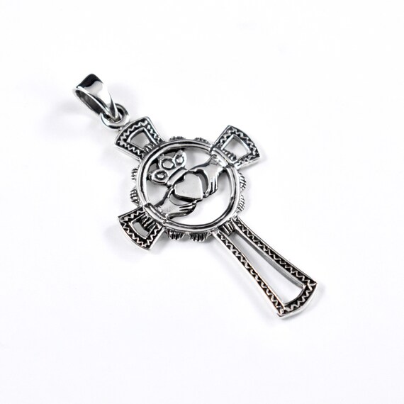 Claddagh Cross Pendant // Religious 