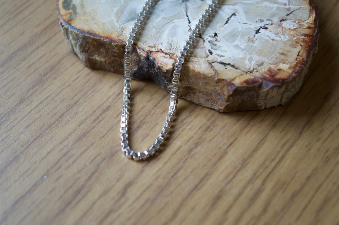 2mm Box Chain // Silver Chains // Sterling Silver // Village ...