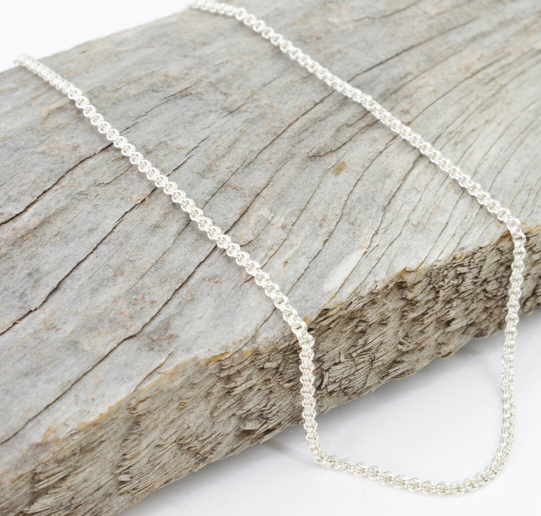 2mm Double Rolo Chain // Silver Chains // Sterling Silver // Village ...
