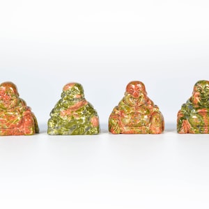 Unakite Buddha Carving //  // Buddha Carving // Unakite Carving // Unakite // Metaphysical Stone // Mineral Specimen // Village Silversmith