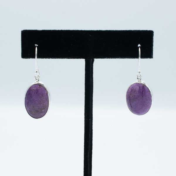 Stichtite Earrings // Stichtite Jewelry // Stichtite Stone // Sterling Silver // Village Silversmith